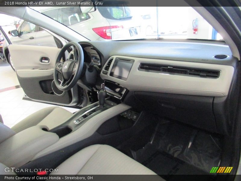 Lunar Silver Metallic / Gray 2018 Honda HR-V EX AWD