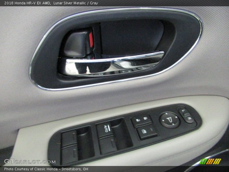 Lunar Silver Metallic / Gray 2018 Honda HR-V EX AWD