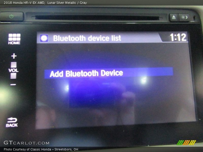 Lunar Silver Metallic / Gray 2018 Honda HR-V EX AWD