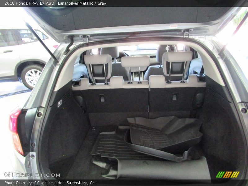 Lunar Silver Metallic / Gray 2018 Honda HR-V EX AWD