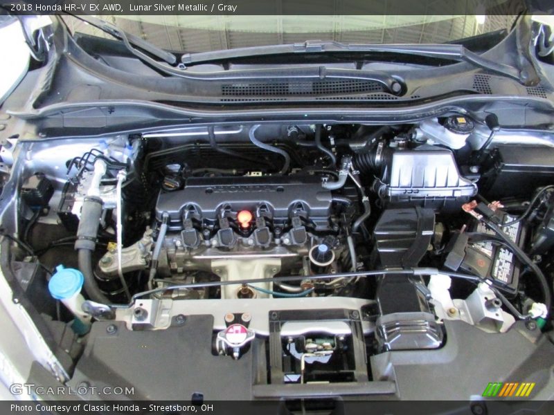 Lunar Silver Metallic / Gray 2018 Honda HR-V EX AWD