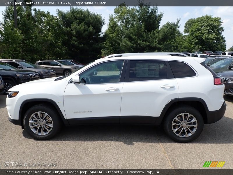 Bright White / Black 2020 Jeep Cherokee Latitude Plus 4x4