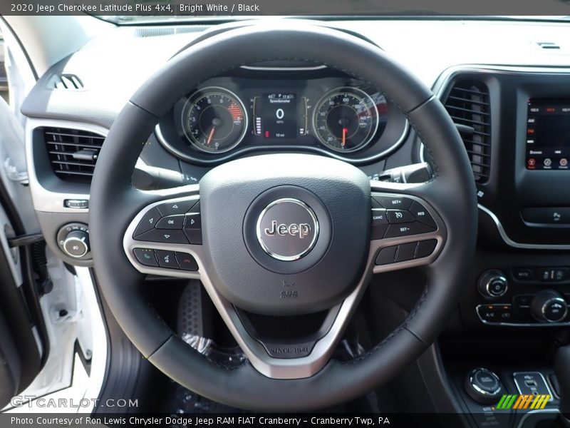 Bright White / Black 2020 Jeep Cherokee Latitude Plus 4x4