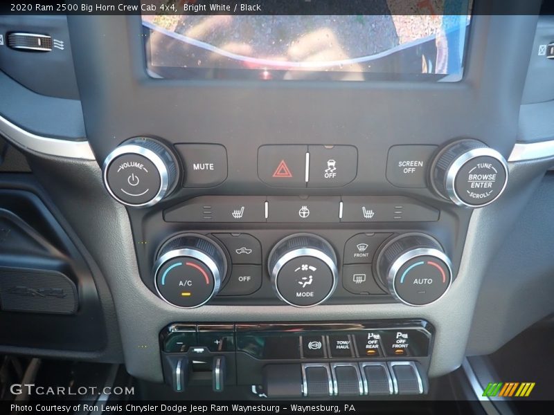 Controls of 2020 2500 Big Horn Crew Cab 4x4
