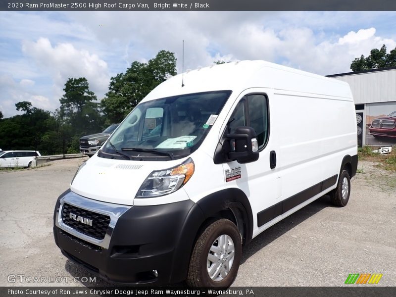 Bright White / Black 2020 Ram ProMaster 2500 High Roof Cargo Van