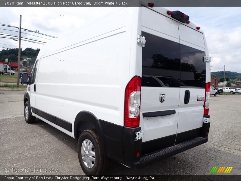 Bright White / Black 2020 Ram ProMaster 2500 High Roof Cargo Van