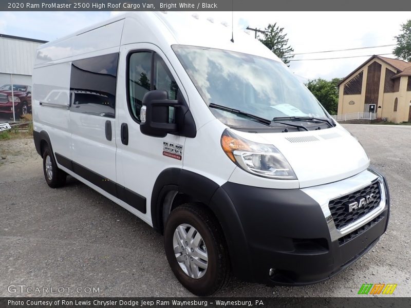 Bright White / Black 2020 Ram ProMaster 2500 High Roof Cargo Van