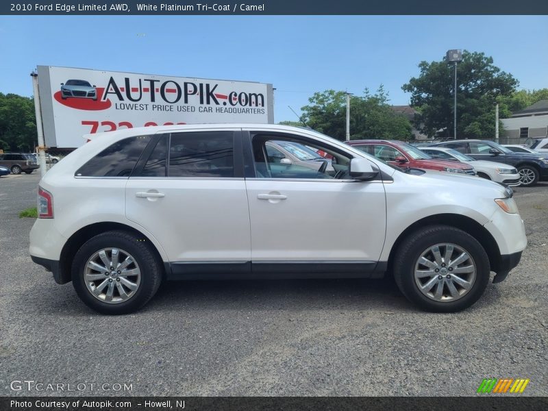 White Platinum Tri-Coat / Camel 2010 Ford Edge Limited AWD