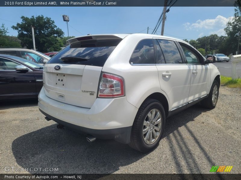 White Platinum Tri-Coat / Camel 2010 Ford Edge Limited AWD