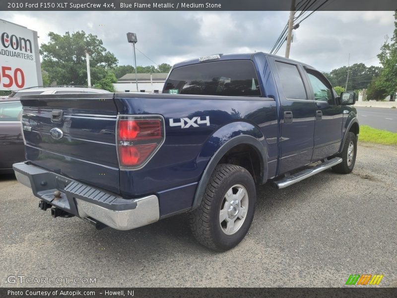 Blue Flame Metallic / Medium Stone 2010 Ford F150 XLT SuperCrew 4x4