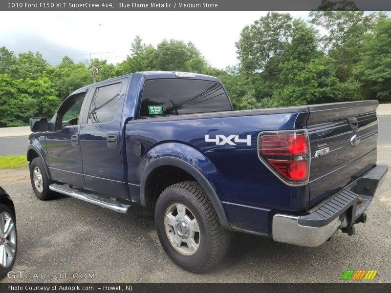 Blue Flame Metallic / Medium Stone 2010 Ford F150 XLT SuperCrew 4x4