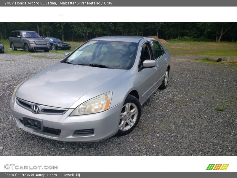 Alabaster Silver Metallic / Gray 2007 Honda Accord SE Sedan