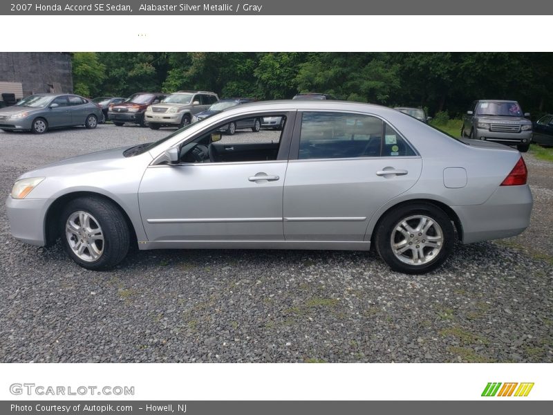 Alabaster Silver Metallic / Gray 2007 Honda Accord SE Sedan