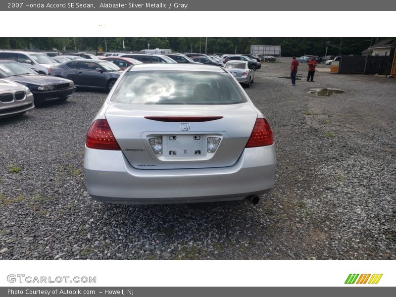 Alabaster Silver Metallic / Gray 2007 Honda Accord SE Sedan