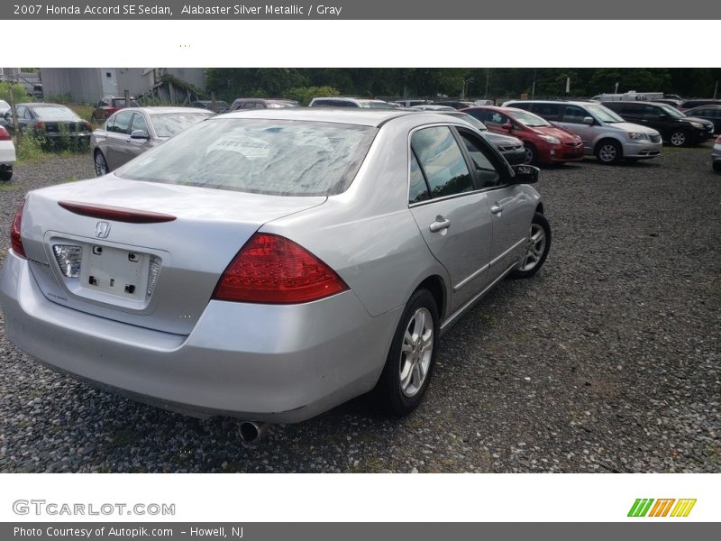 Alabaster Silver Metallic / Gray 2007 Honda Accord SE Sedan