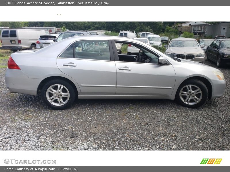 Alabaster Silver Metallic / Gray 2007 Honda Accord SE Sedan