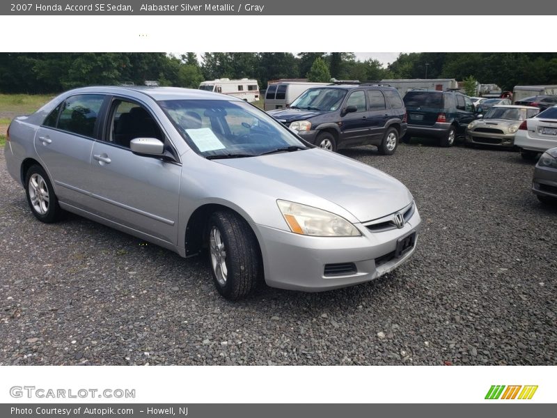 Alabaster Silver Metallic / Gray 2007 Honda Accord SE Sedan