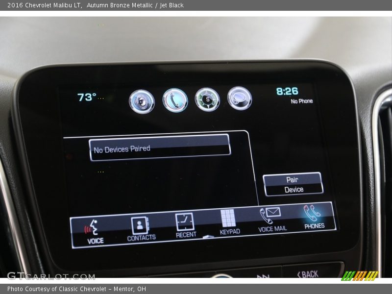 Autumn Bronze Metallic / Jet Black 2016 Chevrolet Malibu LT