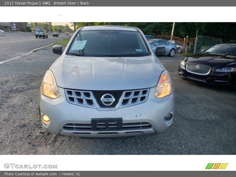 Brilliant Silver / Black 2012 Nissan Rogue S AWD