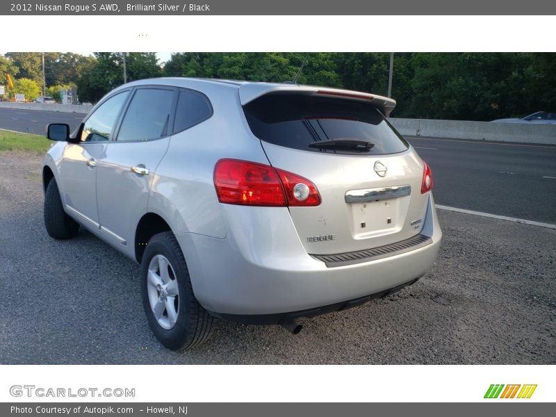 Brilliant Silver / Black 2012 Nissan Rogue S AWD