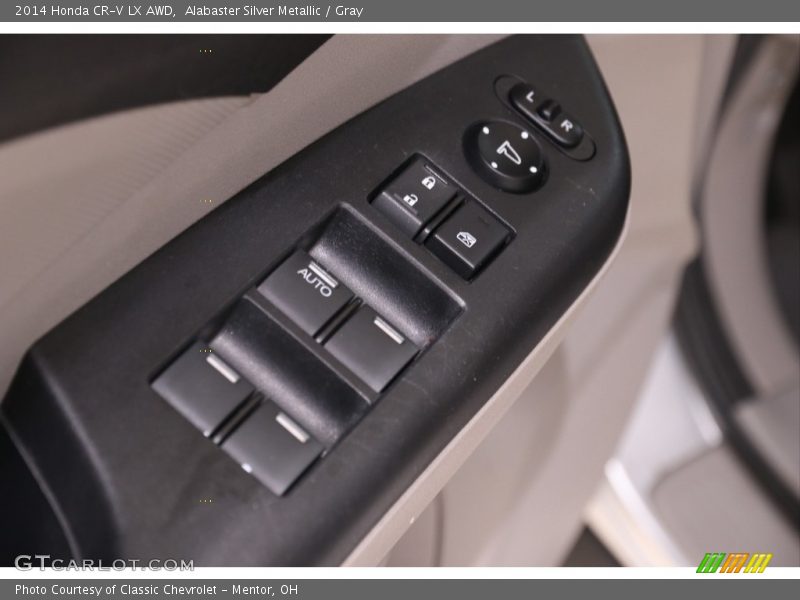 Alabaster Silver Metallic / Gray 2014 Honda CR-V LX AWD