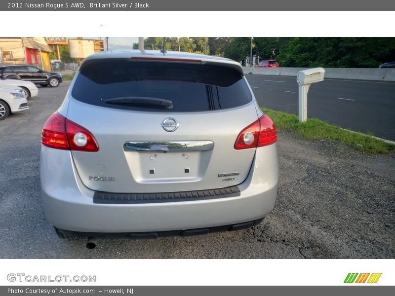 Brilliant Silver / Black 2012 Nissan Rogue S AWD