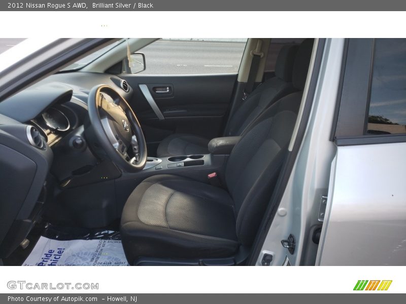 Brilliant Silver / Black 2012 Nissan Rogue S AWD