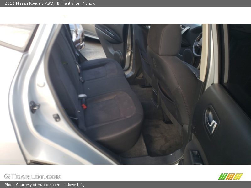 Brilliant Silver / Black 2012 Nissan Rogue S AWD