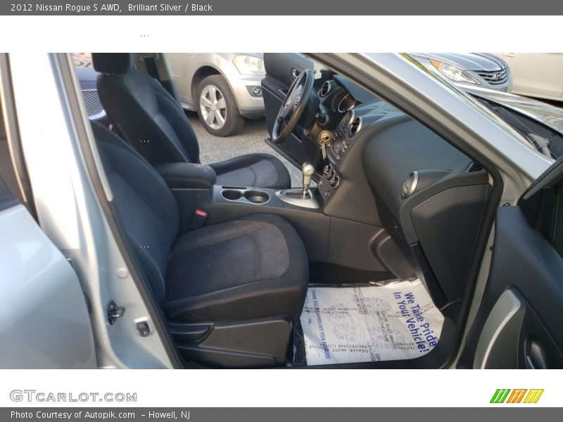 Brilliant Silver / Black 2012 Nissan Rogue S AWD