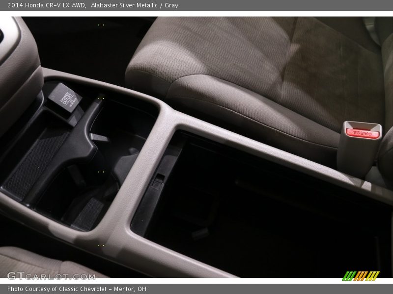 Alabaster Silver Metallic / Gray 2014 Honda CR-V LX AWD