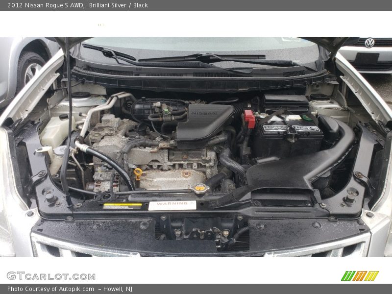 Brilliant Silver / Black 2012 Nissan Rogue S AWD