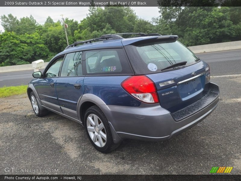 Newport Blue Pearl / Off Black 2009 Subaru Outback 2.5i Special Edition Wagon