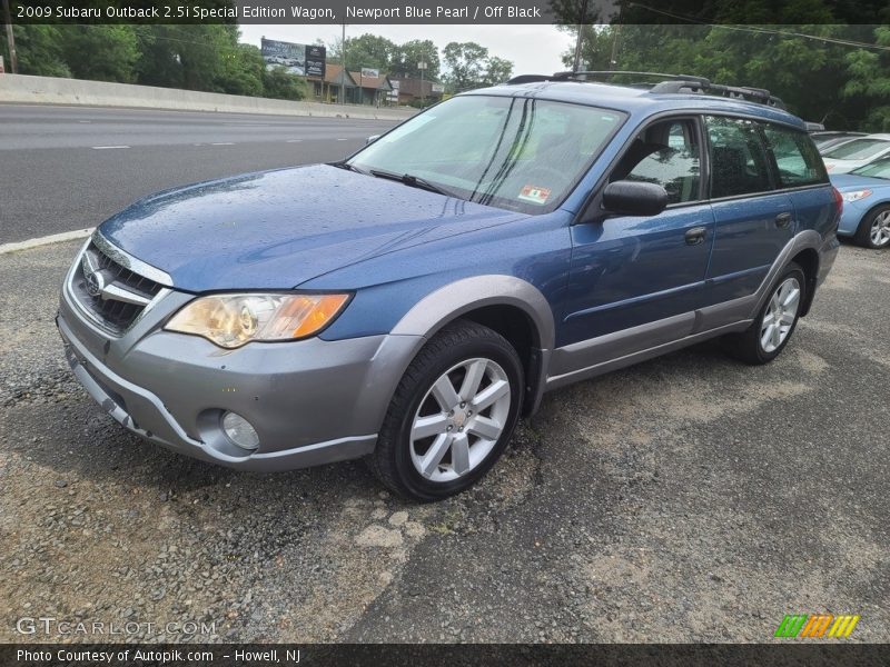 Newport Blue Pearl / Off Black 2009 Subaru Outback 2.5i Special Edition Wagon