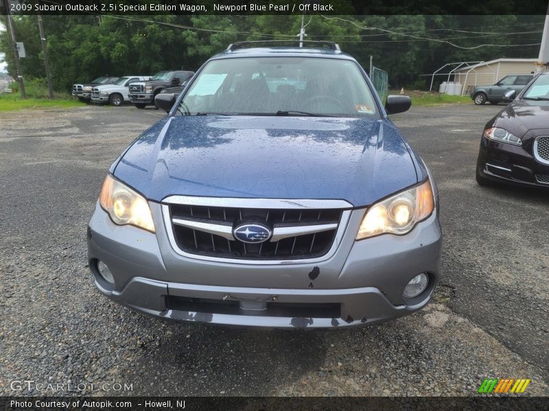 Newport Blue Pearl / Off Black 2009 Subaru Outback 2.5i Special Edition Wagon