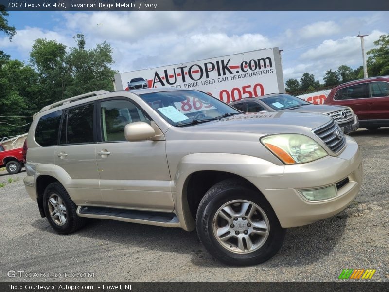Savannah Beige Metallic / Ivory 2007 Lexus GX 470