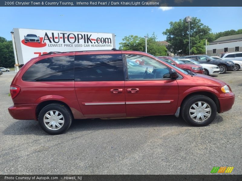 Inferno Red Pearl / Dark Khaki/Light Graystone 2006 Chrysler Town & Country Touring