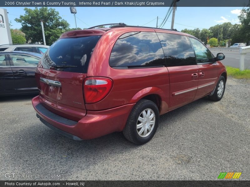 Inferno Red Pearl / Dark Khaki/Light Graystone 2006 Chrysler Town & Country Touring