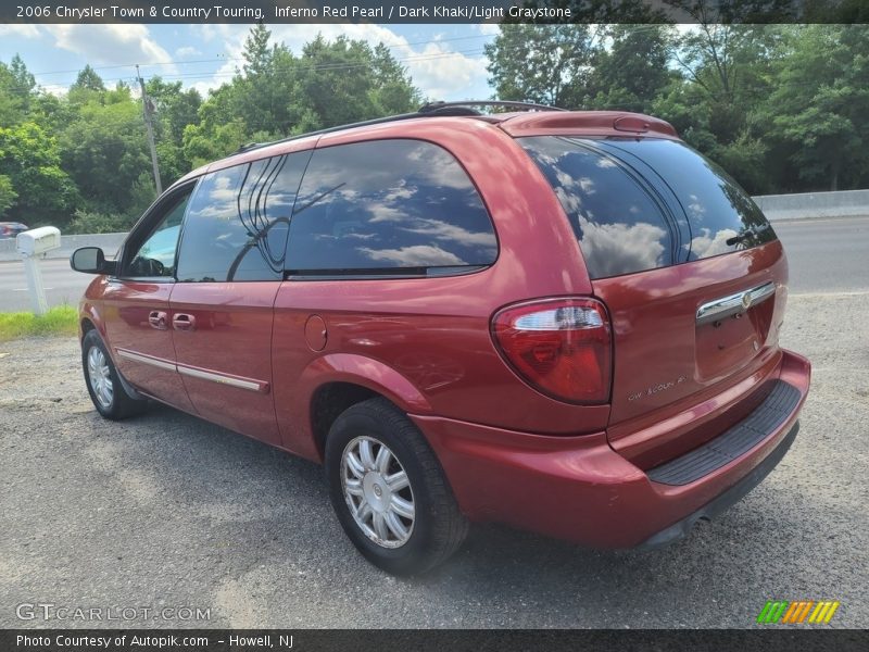 Inferno Red Pearl / Dark Khaki/Light Graystone 2006 Chrysler Town & Country Touring