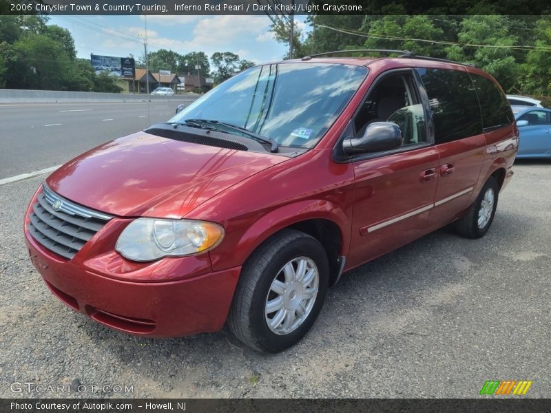 Inferno Red Pearl / Dark Khaki/Light Graystone 2006 Chrysler Town & Country Touring
