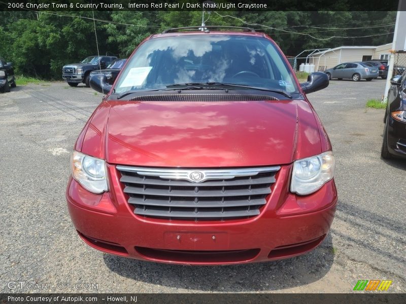 Inferno Red Pearl / Dark Khaki/Light Graystone 2006 Chrysler Town & Country Touring