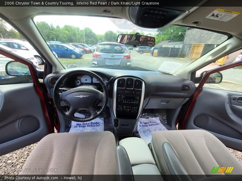 Inferno Red Pearl / Dark Khaki/Light Graystone 2006 Chrysler Town & Country Touring