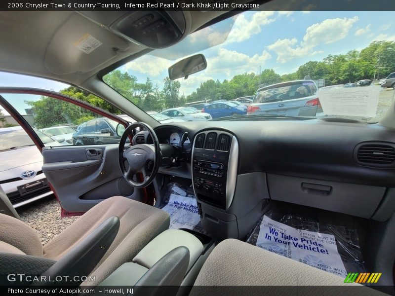 Inferno Red Pearl / Dark Khaki/Light Graystone 2006 Chrysler Town & Country Touring