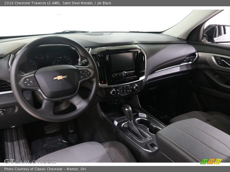 Satin Steel Metallic / Jet Black 2019 Chevrolet Traverse LS AWD