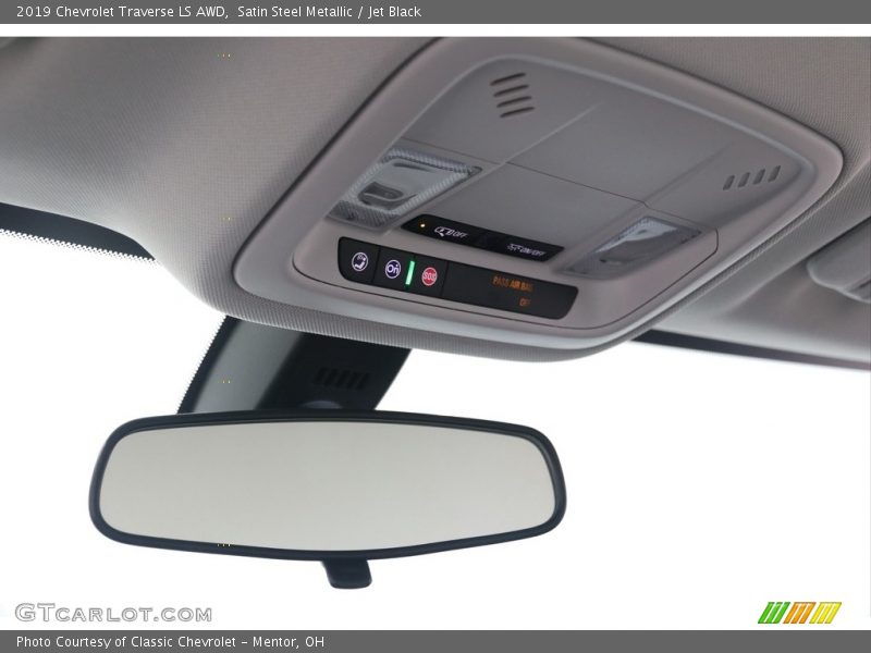 Satin Steel Metallic / Jet Black 2019 Chevrolet Traverse LS AWD