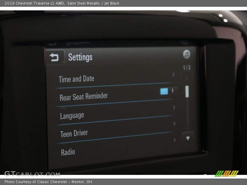 Satin Steel Metallic / Jet Black 2019 Chevrolet Traverse LS AWD