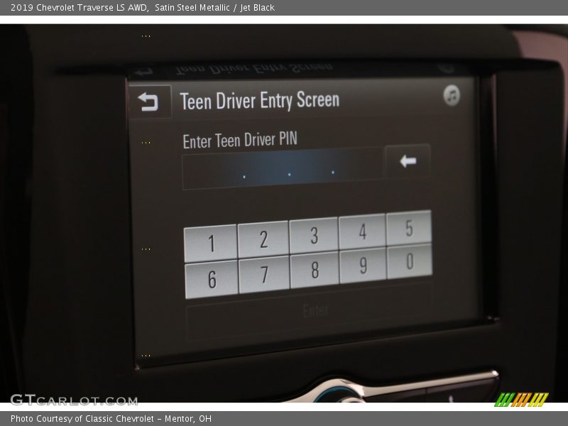 Satin Steel Metallic / Jet Black 2019 Chevrolet Traverse LS AWD
