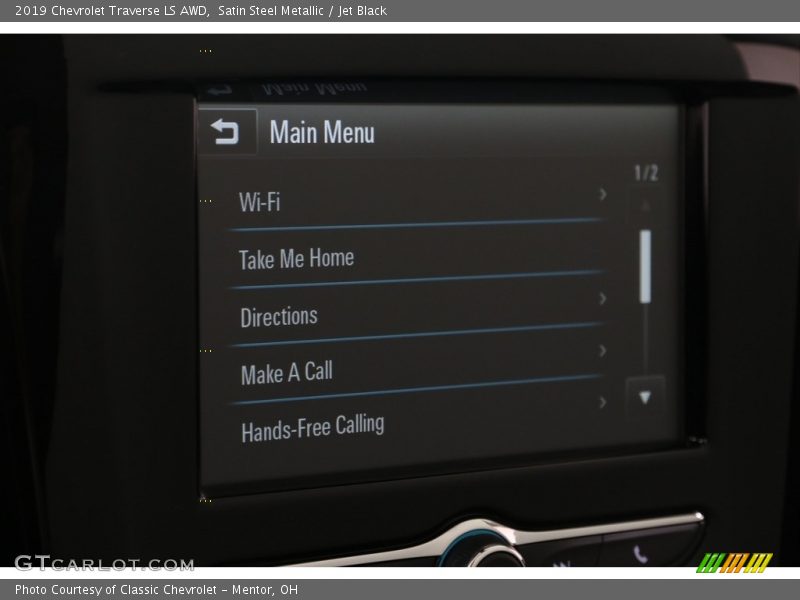 Satin Steel Metallic / Jet Black 2019 Chevrolet Traverse LS AWD