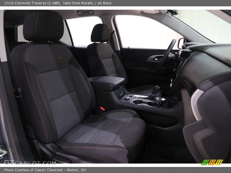 Satin Steel Metallic / Jet Black 2019 Chevrolet Traverse LS AWD