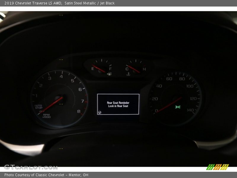 Satin Steel Metallic / Jet Black 2019 Chevrolet Traverse LS AWD