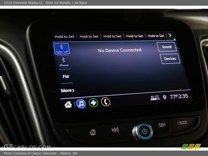 Silver Ice Metallic / Jet Black 2019 Chevrolet Malibu LS